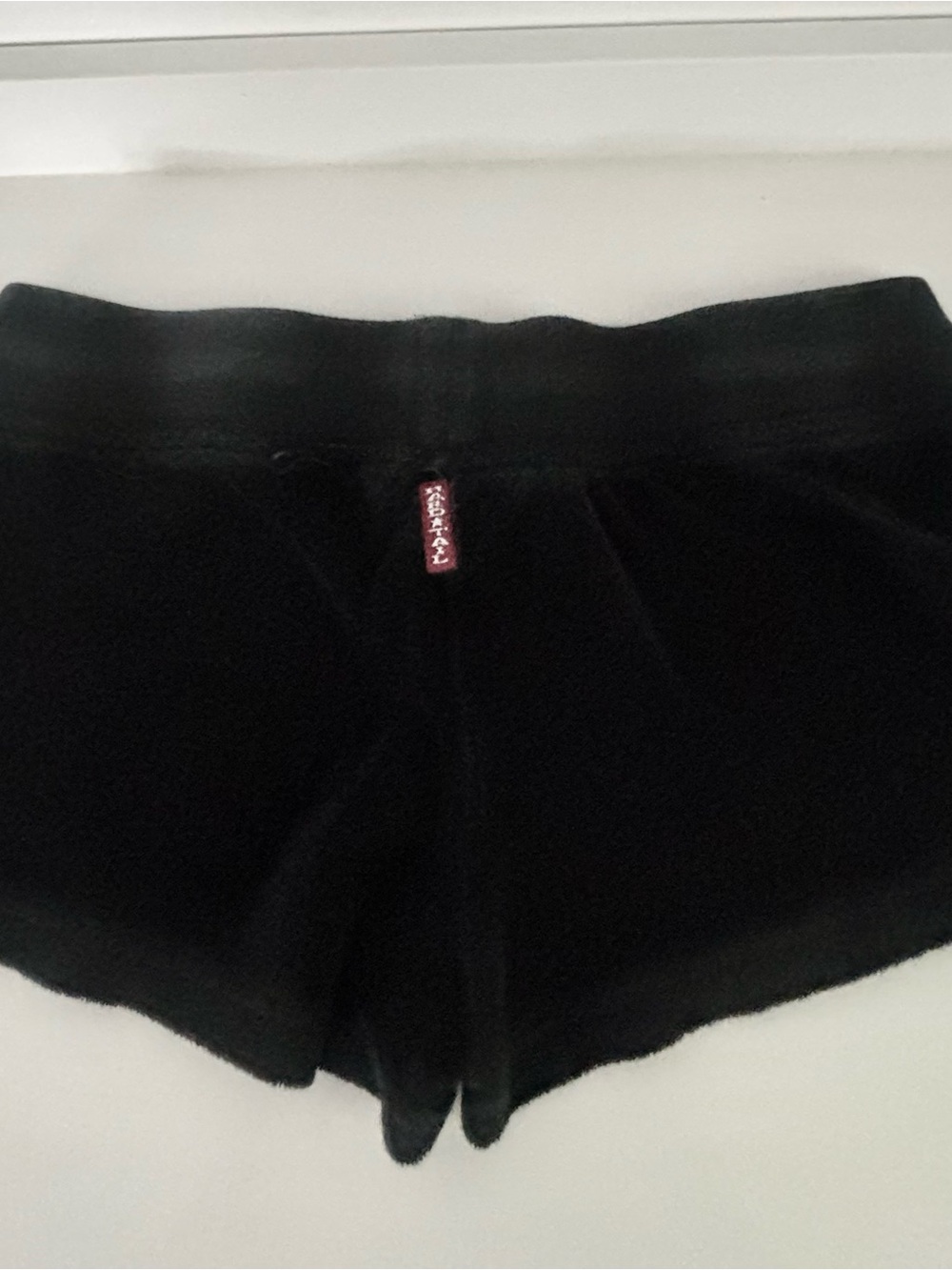 Hard Tail Black Velour Lounge Shorts